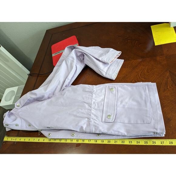 Eden Society Zip Up Jacket Purple M Cargo Military Stretchable Waist Zip Pocket - Picture 11 of 12